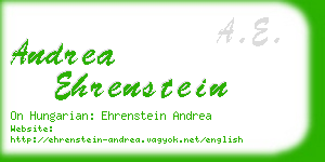 andrea ehrenstein business card